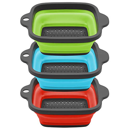 PHILWIN 3 juegos de coladores coloridos