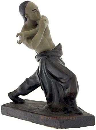 Shiwan Earthenware - Kung Fu Combat Martial Artist - Grapple