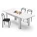 Produktbild Mobili Fiver, Ausziehtisch Küche, Easy, Hochglanz weiß, 140 x 90 x 77 cm