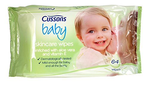 12 x Cussons Baby Skincare Wipes With Aloe Vera 64 Pack