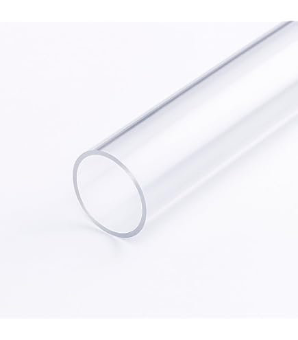 Trasparente Plastica Acrilico Perspex Tubo 180mm 200mm 220mm 240mm