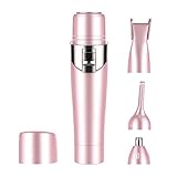 Women Trimmer, Breett 4-in-1 Electric Nose Trimmer / Eyebrow Razor / Bikini Trimmer Body Hair Removal Epilator for Women