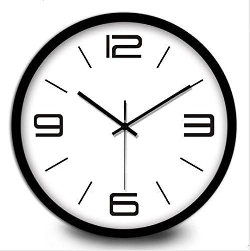 San Tai@Silence stylish simple wall clock creative living room quartz clock digital bedroom modern simple 14inch