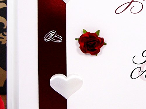 Gästebuch zur Hochzeit – Format DIN A4 quer – Hardcover – personalisiert – mit Namen -Hochzeitsgeschenk – individuell gestaltet – Album - 3