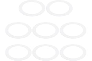 PATIKIL Goof Rings Inner Diameter 3.19", Outer Diameter 4.53", 8 Pcs Metal Goof Rings Cover Recessed Light Trim for Ceiling Wall Fixtures Can Lighting Down Light LED, Matte Finish White