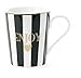 Produktbild Miss Étoile Kaffeetasse 'Enjoy' schwarze Streifen