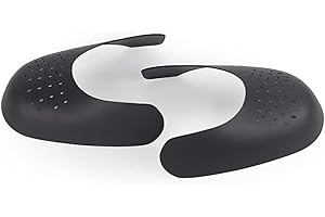 BEALIFE Crease Protectors with Vent Hole The Anti-wrinkle Toe Box for Shoe, Black, L