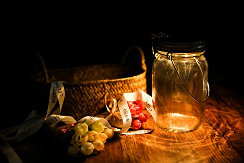 Sun Jar von CasaBasics – attraktive und hochwertige Solarlampe im Einmachglas mit 4 LEDs – Solarleuchte - 3