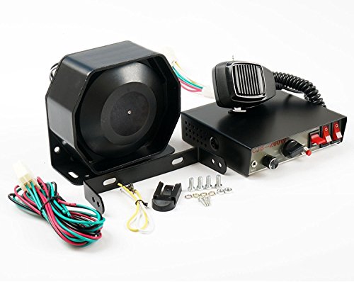 Sirène universelle 8 sons 200W avec haut-parleur et micro 12 V C Système d'avertissement d'urgen Sirène universelle 8 sons 200W avec haut-parleur et micro 12 V C Système d'avertissement d'urgen