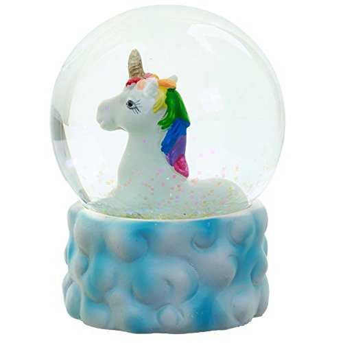 Einhorn/ Regenbogen Schneekugel - 2