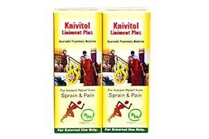 Jiwadaya Knivitol Liniment Ayurvedic/Herbal Sprain & Pain Oil - 90Ml - 2 Bottles, Multi