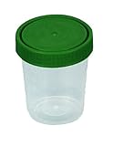 recoger muestra orina 24 horas Escala Vaso de Muestra de Orina - Con Escala con Tapón de Rosca Verde - 125 ml 500 Piezas