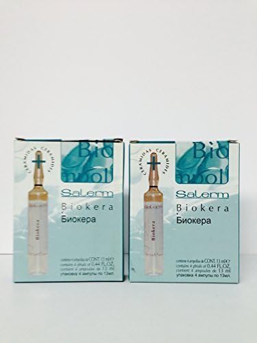 Salerm Biokera Phials (Ampollas) .44oz/4pack Set of 2 by Salerm Biokera