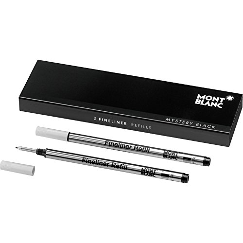 Montblanc 2x Finelinermine Mystery Black B (breit)