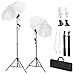 Produktbild Amzdeal Fotoschirme 2×135w Fotolampen mit ausreichend und Stabil, 2X Faltbare Lampenstative 2xDurchlichtschirme Studioleuchte Weiches Licht 5500K Tageslicht Softboxen mit Einer Tragetasche