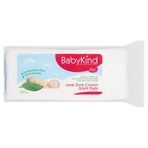 Babykind gigantes almohadillas de algodón 100 por paquete