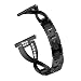 Produktbild Happy Event Uhrenarmband aus Metallkristallarmband für Samsung Galaxy Watch (42mm) (Schwarz)