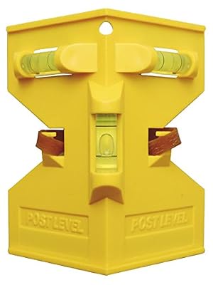Kraftmann 50877 Niveau d’angle pour poteau, Jaune