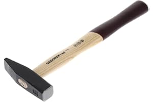 GEDORE Red Młotek ślusarski z drewnianym uchwytem, waga głowy 400 g, młotek z trzonkiem jesionowym, narzędzie, kuty, R92100016