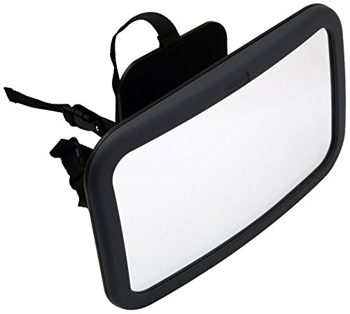 Venture Wide Angle Back Seat Mirror Swivel and Tilt Function (Large, Black)