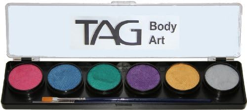 TAG Face Paint Palette Set ~ 6 x 10g Pearl Colours