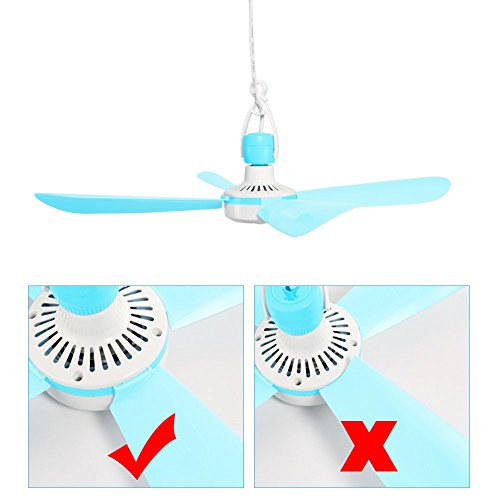Yorbay Mobiler Deckenventilator Ø40cm Ventilator mit Aufhänger und Schalter , schnell montiert - 3