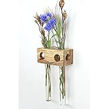 Fenstervase Buche gestockt 2er Blumenvase Test Tube Vase Flower Vase