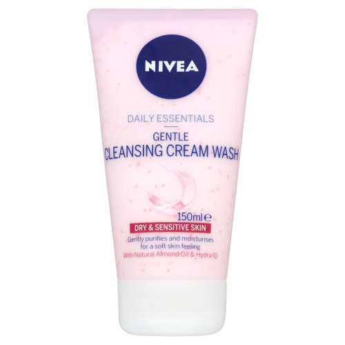 Nivea Daily Essentials Gentle Cleansing Cream Wash Dry and Sensitive, 150 ml - Pack of 3