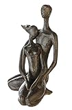 Figur Paar Casablanca 79594 Skulptur Paar - Polyresin - Farbe: Dunkelbraun 31 x 20 x 22 cm