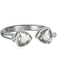 Dyrberg/Kern - Anillo de acero inoxidable con cristal, talla 58