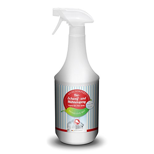 Mühldorfer BIO Schweif- und Mähnenspray für Pferde, Frei von Silikonen, Mühldorfer's Sensitiv-Premium, 360 Grad Dispenser, 1000 ml Mühldorfer BIO Schweif- und Mähnenspray für Pferde, Frei von Silikonen, Mühldorfer's Sensitiv-Premium, 360 Grad Dispenser, 1000 ml