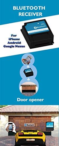 iPhone 4S, iPhone 5, iPhone 5S, iPhone 5C, iPhone 6, iPhone 6S, iPhone 6 Plus, iPhone SE, iPhone 7, iPhone 7 Plus compatible bluetooth receiver for any garage door openers, swing &amp; sliding gates!