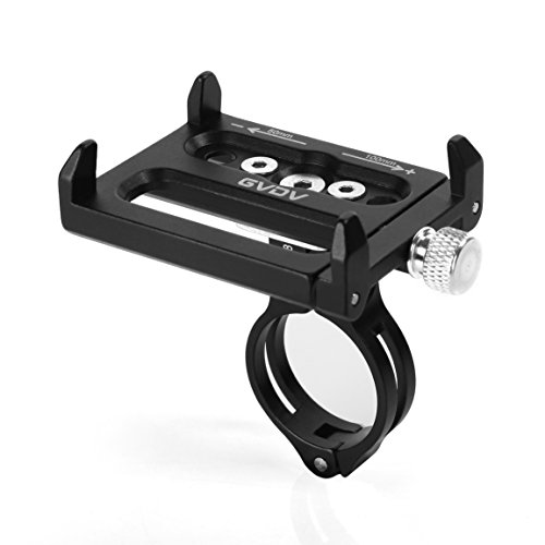 Alloy Fahrrad Handy Halter Halterung, GVDV Fahrradhalterung Stander Fahrradhalterung Lenkerhalter Universal-Fahrrad und Motorrad-Telefon-Einfassung Cradle für iOS, Android Smartphones, GPS und andere kompatible Geräte - 5