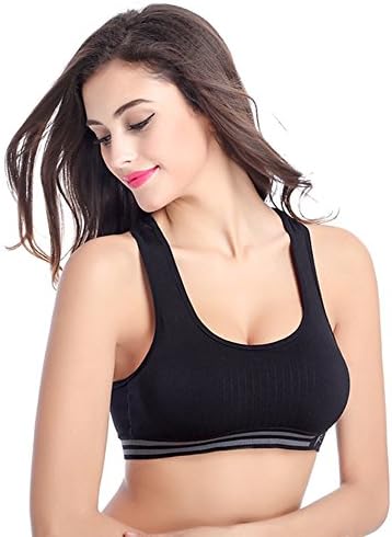 Sports Bra, Joymixx Gym Clothes / Yoga Bra / Full Cup Cropped Top, Gather Concentration + Shakeproof, for Workout, Zumba, Running, Jogging, Climbing, Hiking, High Impact Sports Bra, Comfortable and Supportive for Daily Life - The Whole Life, Self Release (Black, XL)