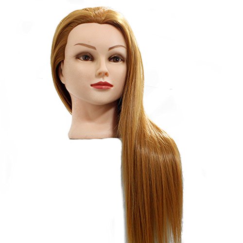 Neverland 30% 22" Real Human Hair Training Hairdressing Mannequin Manikin Cutting Head