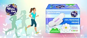 White Care Ultra Clean Soft Thin Dry Cottony Sanitary Napkin Pad With Wing For Women Girl (40 Pads)