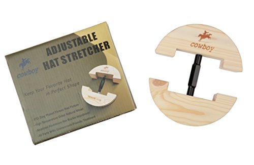 Cowboy® Bunt verstellbar Mütze Heavy Duty Keilrahmen Kleine Größe 6 1/5,1 cm bis 9 1/5,1 cm Größe 7 1/5,1 cm zu 10 5/20,3 cm, holz, schwarz, L - 7