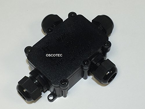 Verbindungsbox 4-fach, NEU inkl. WAGO Compact-Verbindungsklemmen für 3-/5-polig, IP68, Kabelmuffe wasserdicht, Verbindungsbox, fuer 230V oder 12V/24V, inkl. Dichtungssatz für verschiedene Kabeldurchmesser
