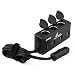 Produktbild Opluz Zigarettenanzünder Adapter, 8A / 40W 4 USB Ladeanschluss und 3 Sockets Car Splitter mit 31 Zoll Verlängerungskabel Multifunktions-Auto-Aufladeeinheits-Adapter