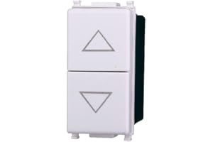 ZOREI Commutatore Pulsante Tapparelle, Compatibile Con Vimar Plana (1 Pezzo)