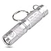 Produktbild MCCC Mini-LED-Taschenlampe für den Schlüsselring, sehr hell, 80 Lumen, 1 AAA-Batterie im Lieferumfang enthalten, für zu Hause und unterwegs, silber