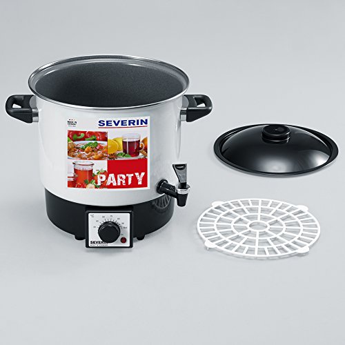 Severin EA 3658 Party-Kochautomat mit Auslaufhahn, 9 Liter, weiß-schwarz - 5