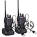 Produktbild LINN Funkgeräte Set, BF-888s Walkie Talkie 16 Kanäle Sprechfunkgerät Funktelefon in beiden Richtungen,Funksprechgerät Eingebauter LED-Taschenlampe mit USB Anschluß und Headset(1 Paar)