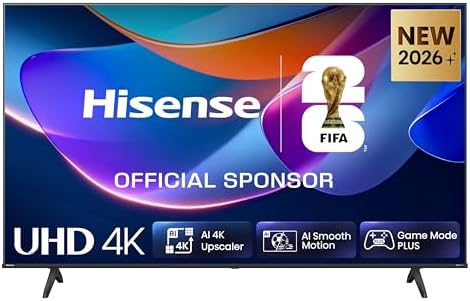 Hisense Smart TV 58" 4K 58E6ST, 60Hz, DTS Virtual X, VIDAA OS con 1000+ APP, HDR 10+, Game Mode Plus, Bluetooth, Wifi, Alexa Built-in, AirPlay2, lativù 4K