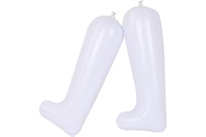 KILOFLY SHOES kilofly Inflatable Boot Shapers [Set of 3 Pairs] - Universal, White