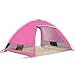 Price comparison product image flower205 Tent Pop up, Automatic Outdoor Beach Tent Sun Shelter Tent Portable UV Protection Cabana Baby Family Garden/Camping/Fishing/Beach Times (for 2 - 3 Persons) Pink