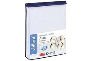 Velfont Protector colchón Alma 3 Capas Impermeable (150 cm)