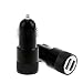 Produktbild MuSheng USB Ladegerät Adapter, 12V-24V 3.1A 2 Ports USB Ladegerät Adapter für Iphone6 / 6s / 7 Ipod/iPad Samsung (Schwarz)