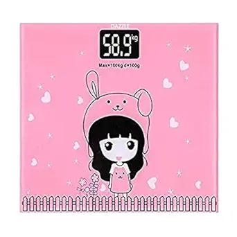 DAZZLE Top Weighing Machine for Human Body Weight Electronic Digital Scale (Multicolour)