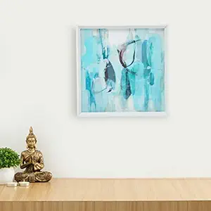 Home Centre Artistry Molly Abstract Mirror Glass Art Picture Frame- 40 x 40 cm